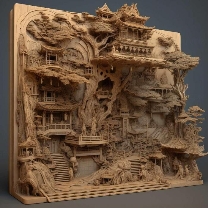 نموذج ثلاثي الأبعاد لآلة CNC 3D Art 